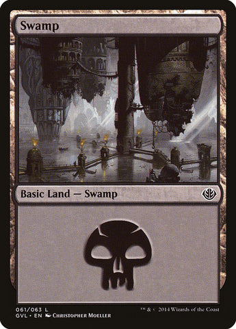 Swamp (61) (Garruk vs. Liliana) [Duel Decks Anthology]