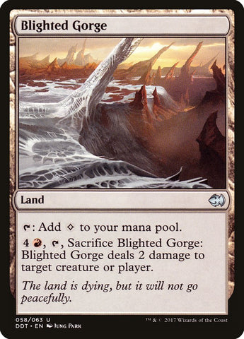 Blighted Gorge [Duel Decks: Merfolk vs. Goblins]