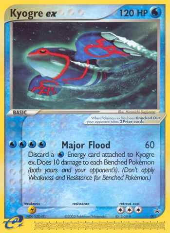 Kyogre ex (001) [Nintendo: Black Star Promos]