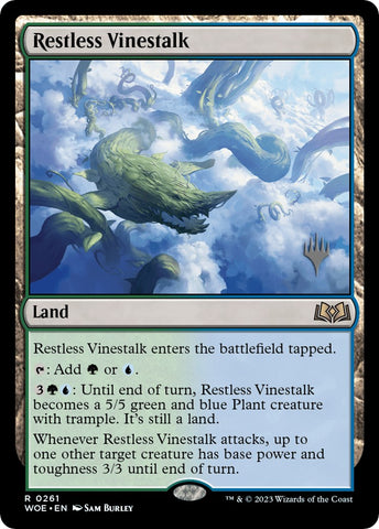 Restless Vinestalk (Promo Pack) [Wilds of Eldraine Promos]