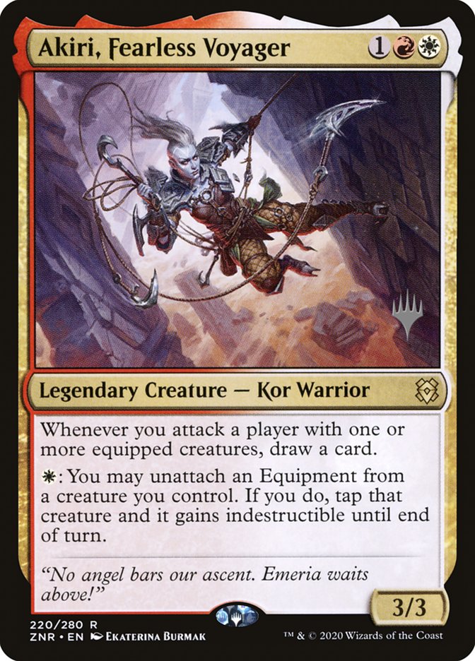 Akiri, Fearless Voyager (Promo Pack) [Zendikar Rising Promos]