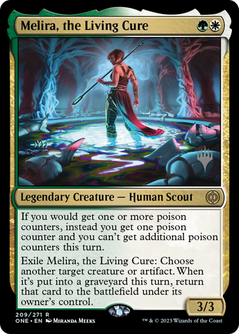 Melira, the Living Cure (Promo Pack) [Phyrexia: All Will Be One Promos]